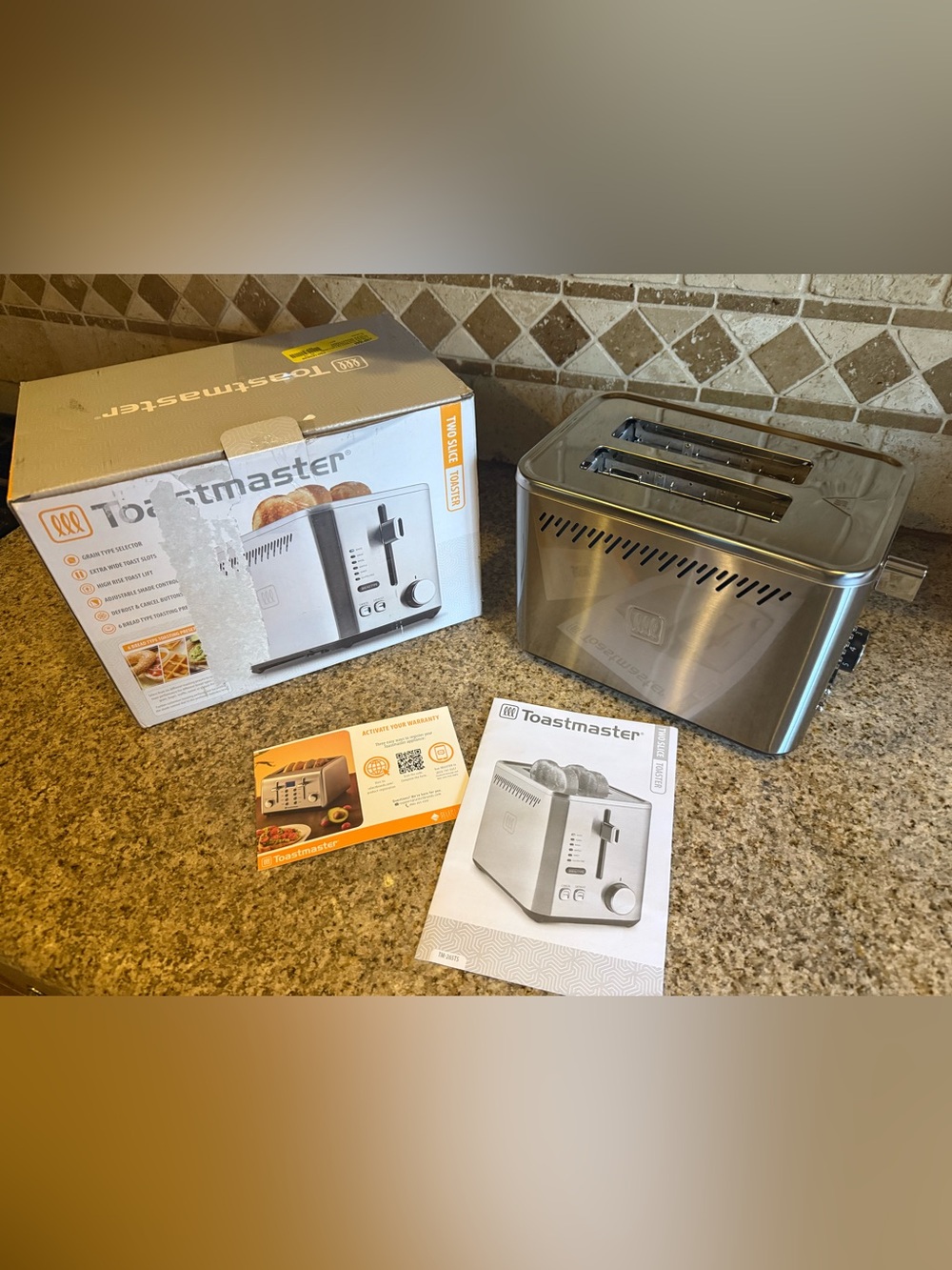 Toastmaster Stainless Steel 4-Slice Toaster - Silver
